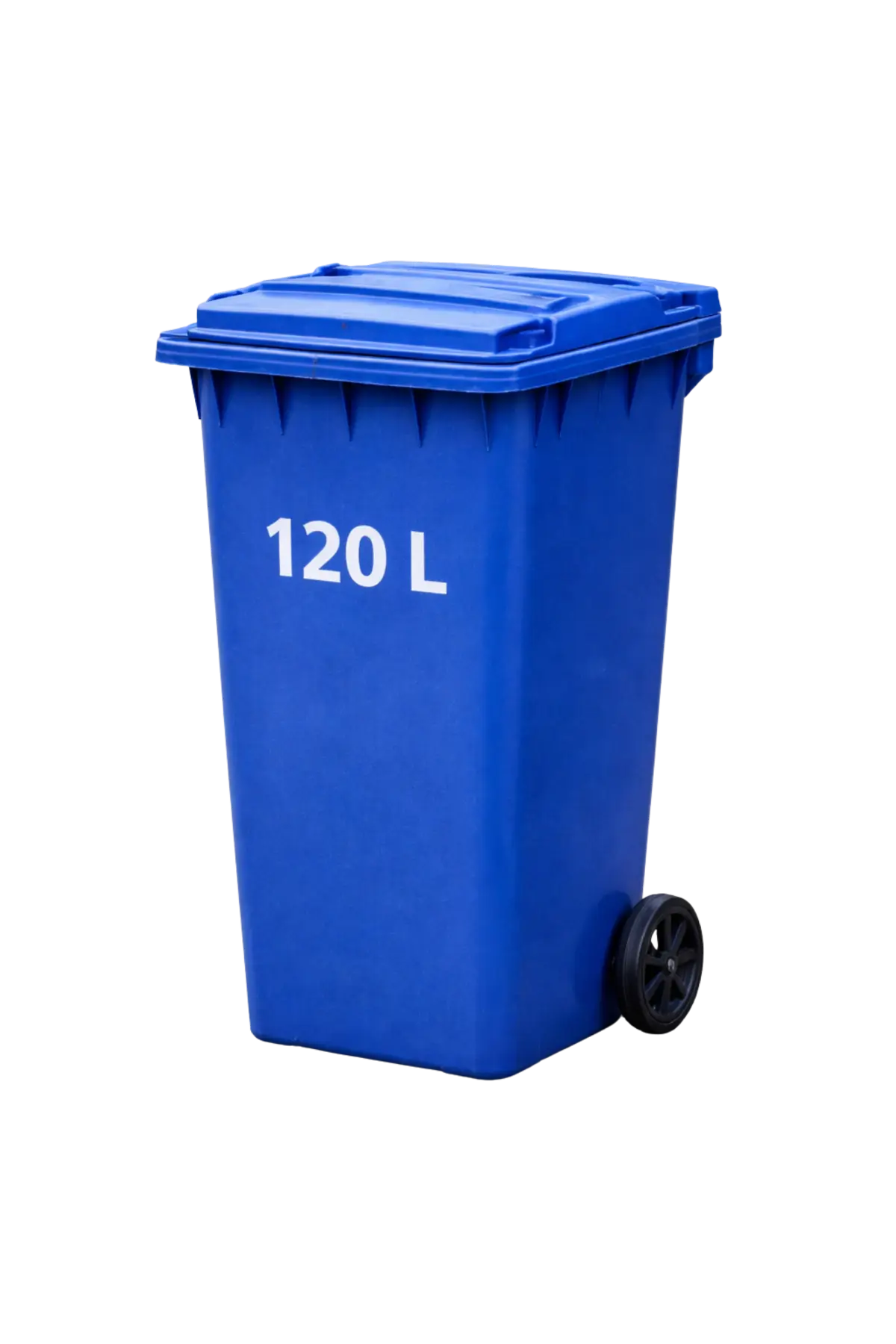 120 Litre wheeled plastic waste bin manufactured in UAE by NexGen Plastic Industry