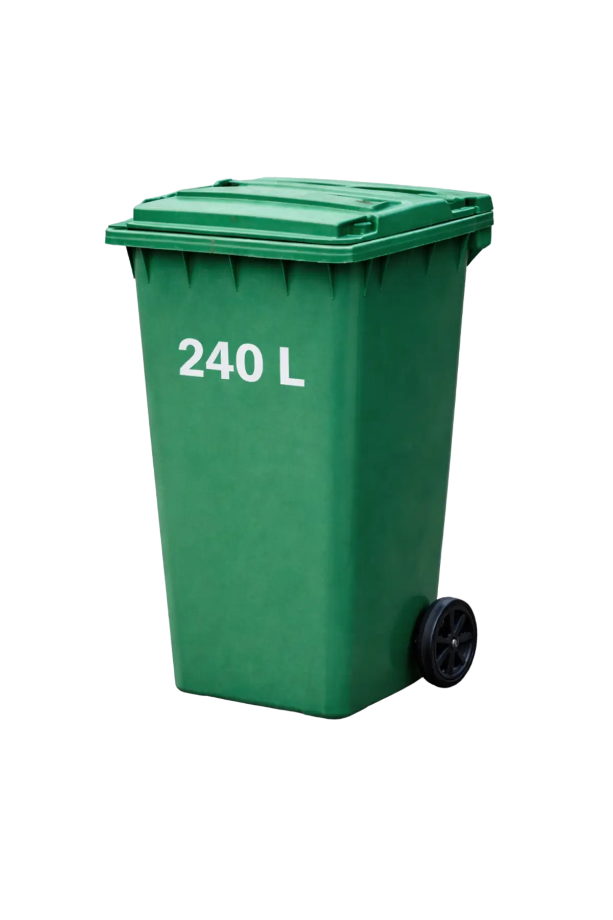 240 Litre wheeled plastic waste bin manufactured in UAE by NexGen Plastic Industry