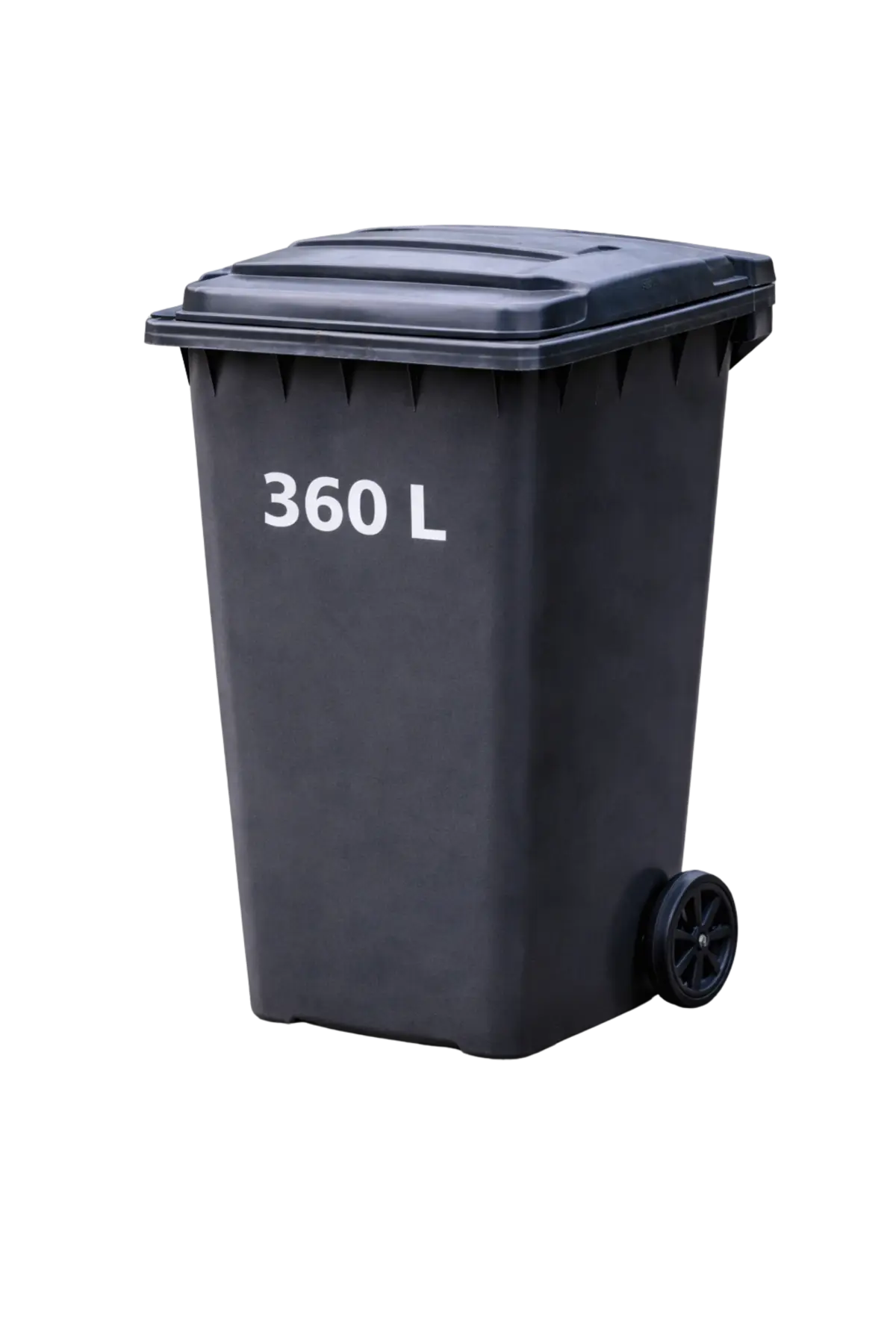 360 Litre wheeled plastic waste bin manufactured in UAE by NexGen Plastic Industry